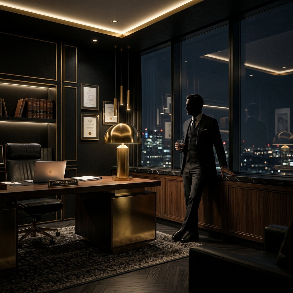 Advogado profissional em escritório premium